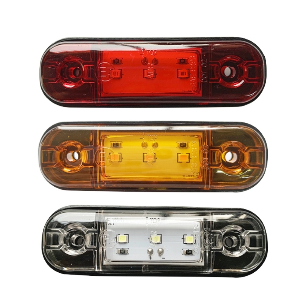 5 PCS MK-327 Car / Truck 3LEDs Side Marker Indicator Light Tail Light (White Light) - Image 2