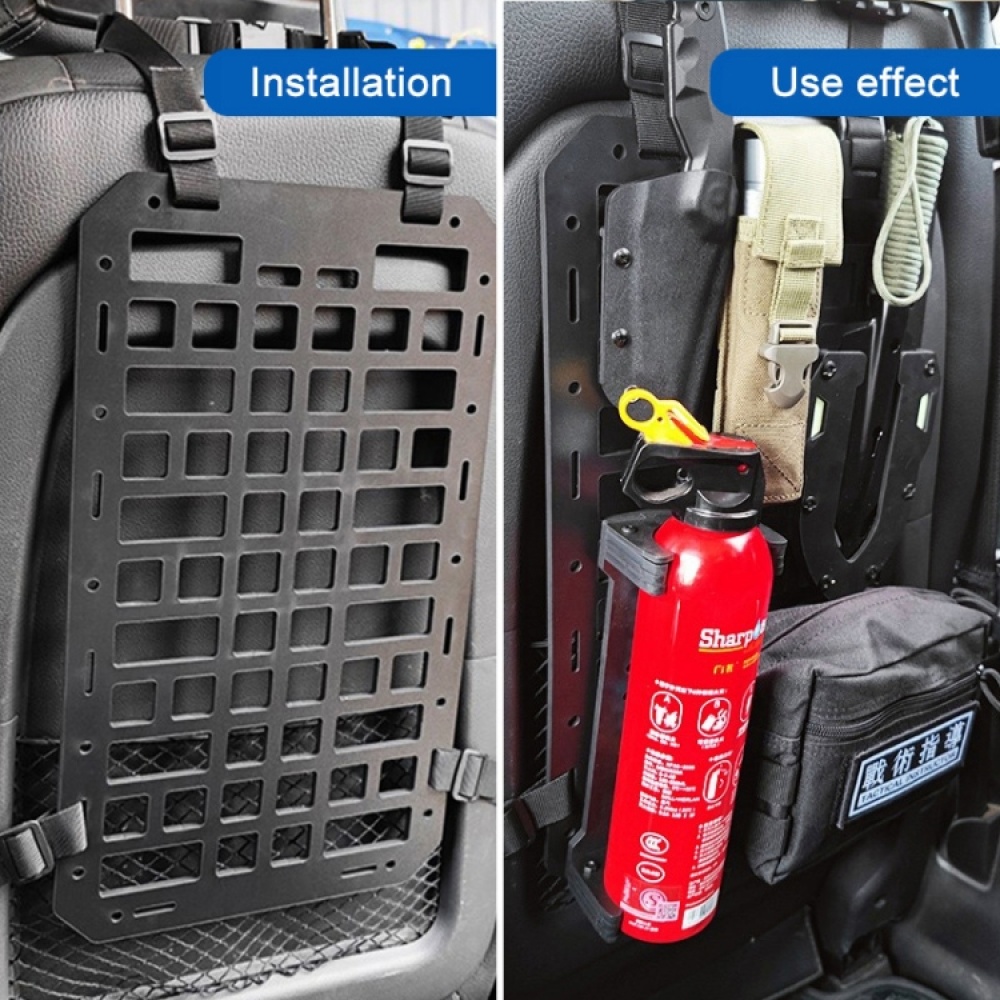 Car Rigid Seat Back Thicken Organizer Molle Panel Storage Rack - Image 3