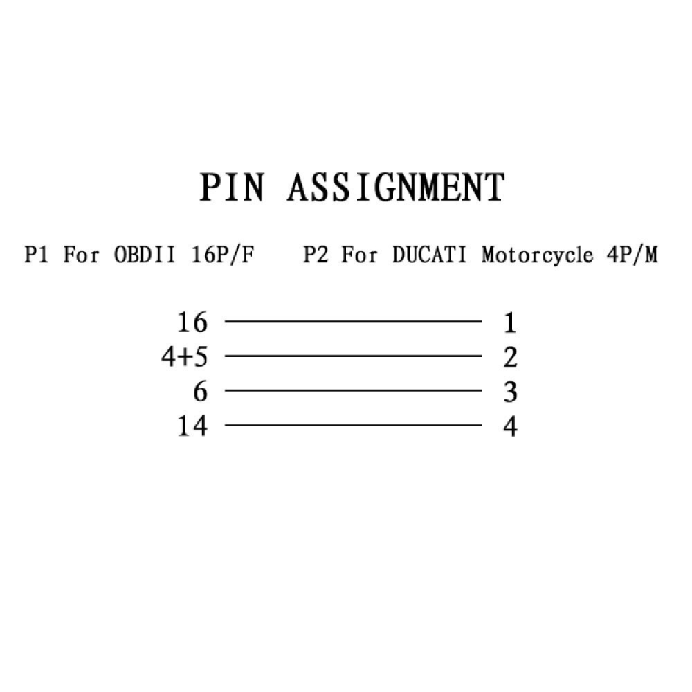 4 Pin OBD Cable for Ducati Motorcycle - Image 2