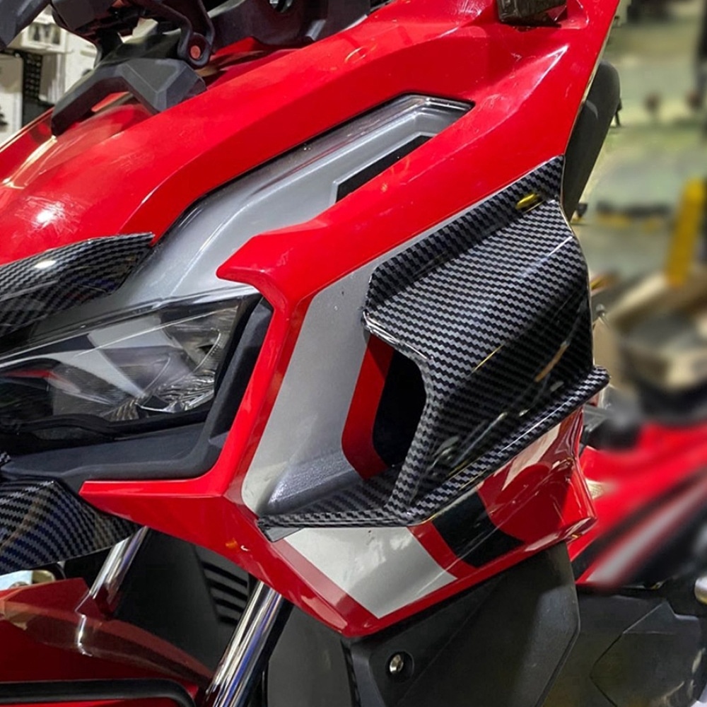 Motorcycle Winglet Aerodynamic Wing Kit Spoiler for Honda ADV150 2019-2020(Carbon Fiber) - Image 3