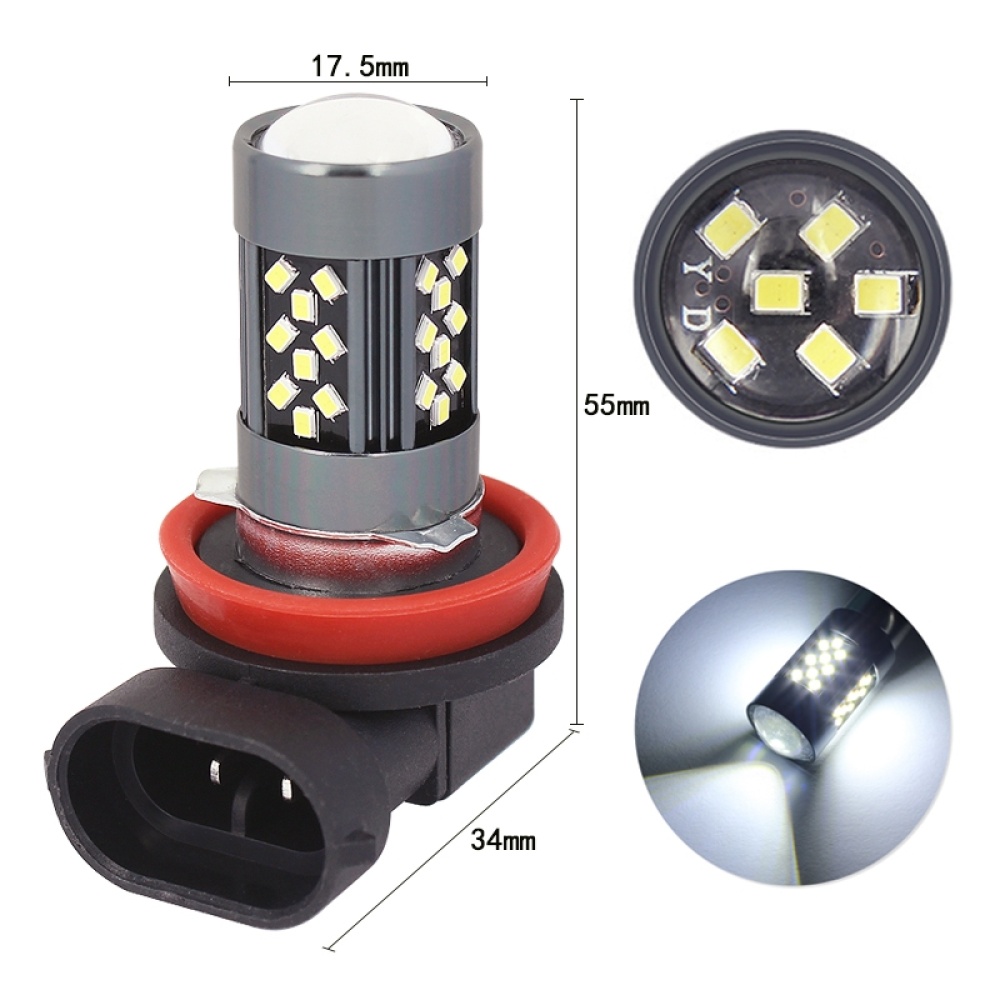 1 Pair H11 12V 7W Strobe Car LED Fog Light(White Light) - Image 2