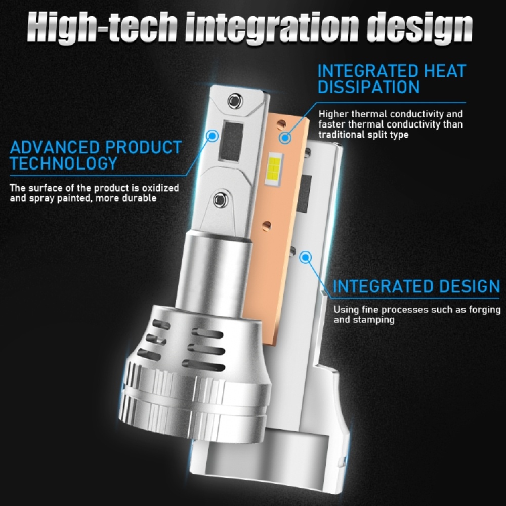 K9 1 Pair H8 / H9 / H11 6000K / 3000LM / 30W / DC10-32V IP68 Waterproof Car LED Headlight - Image 2