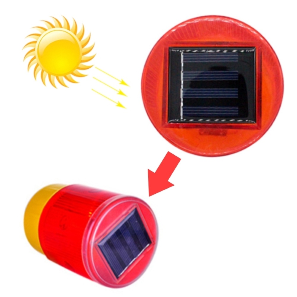 Night Solar Safety Warning Flash Light, Specification:04 Magnet(Yellow) - Image 2