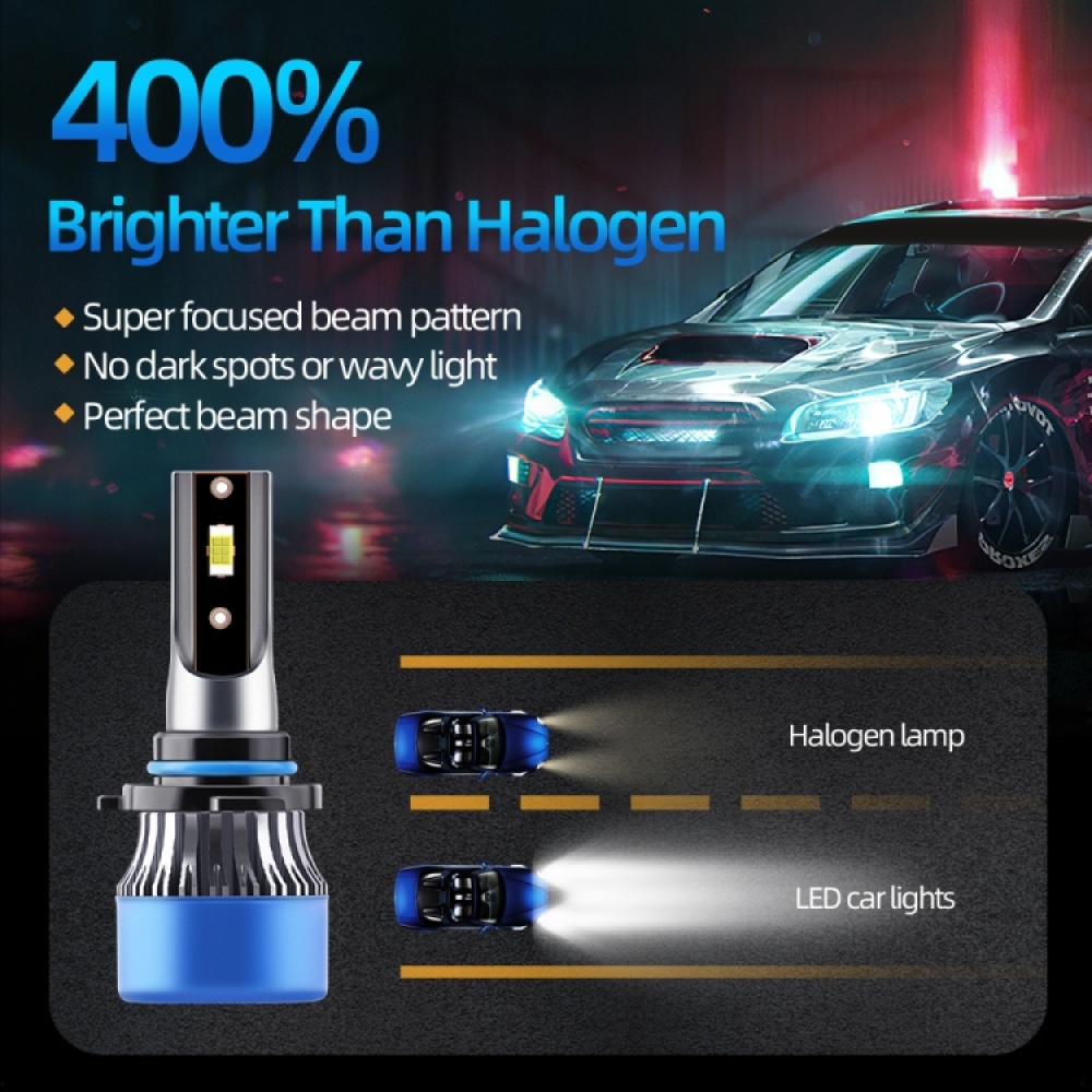 Q2 1 Pair 9005 25W / 3000LM / DC9-36V / 6000K IP68 Waterproof Car LED Headlight - Image 2