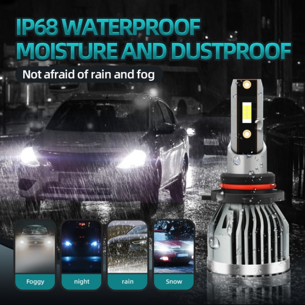 Q3 1 Pair 9005 30W / 3000LM / DC9-36V / 6000K IP68 Waterproof Car LED Headlight - Image 3