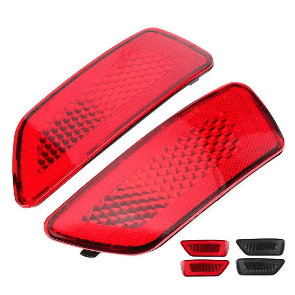 1 Pair For Jeep Grand Cherokee 2011-2018 Car Rear Bumper Lamp Reflector 57010720AC 57010721AC(Red) - Image 3