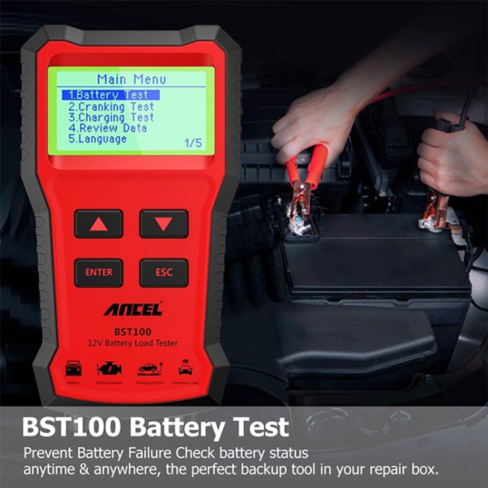 Ancel BST100 12V Car Battery Tester - Image 3