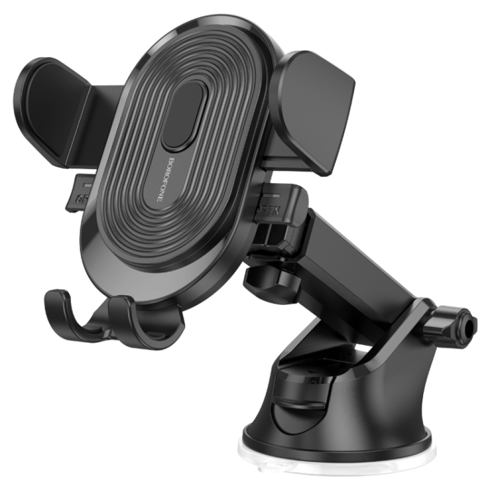 Borofone BH85 Car Center Console One-button Phone Bracket(Black)
