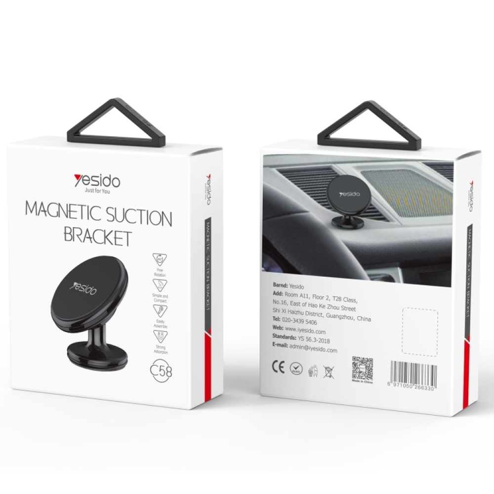 Yesido C58 Car Magnetic Suction Phone Holder(Black) - Image 2