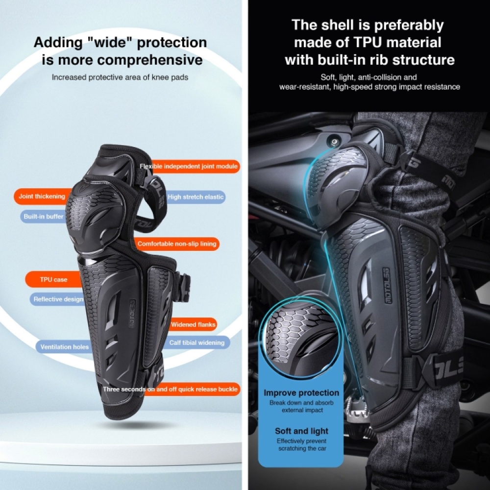 4 in 1 Elbow Pads Motolsg Motorcycle Bicycle Riding Protective Gear - Image 2