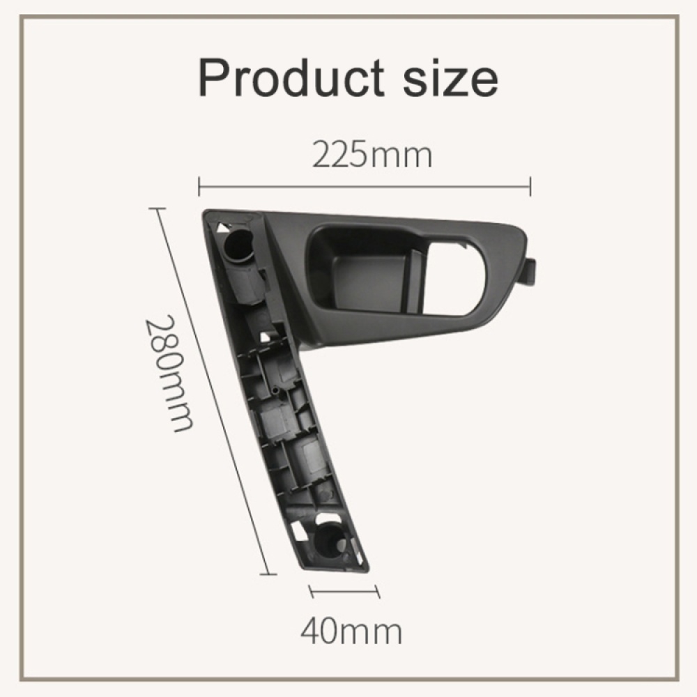 For Nissan Qashqai Left-Drive Car Door Inside Handle Base Bracket, Type:Base Right(Carbon Fiber) - Image 3