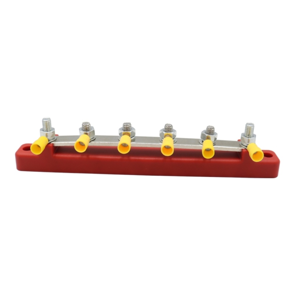 CP-3123 RV Yacht 150A High Current Single-row 4-way Busbar with 6pcs Terminals - Image 2