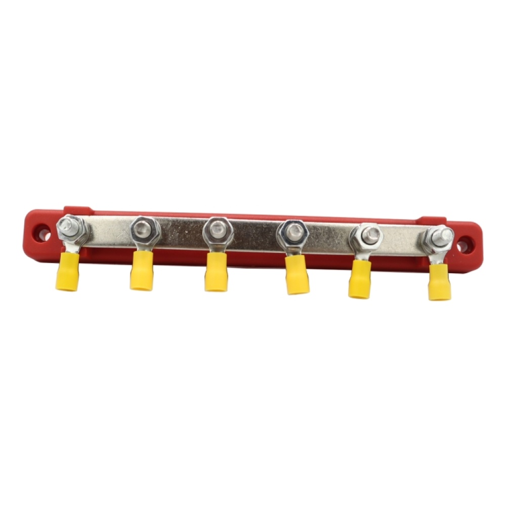 CP-3123 RV Yacht 150A High Current Single-row 4-way Busbar with 6pcs Terminals - Image 3