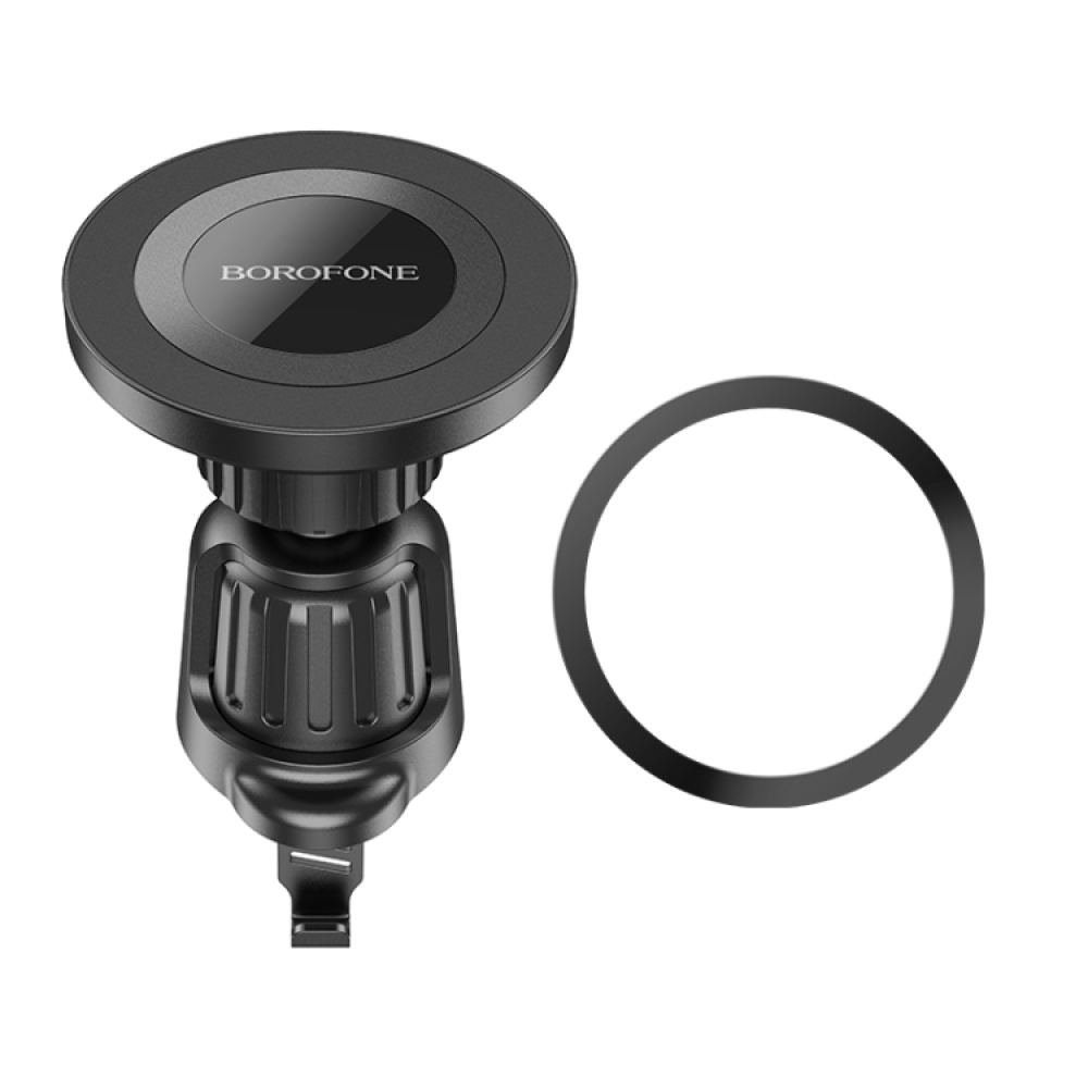 Borofone BH90 Mini Body Air Outlet Ring Magnetic Car Holder(Black) - Image 3