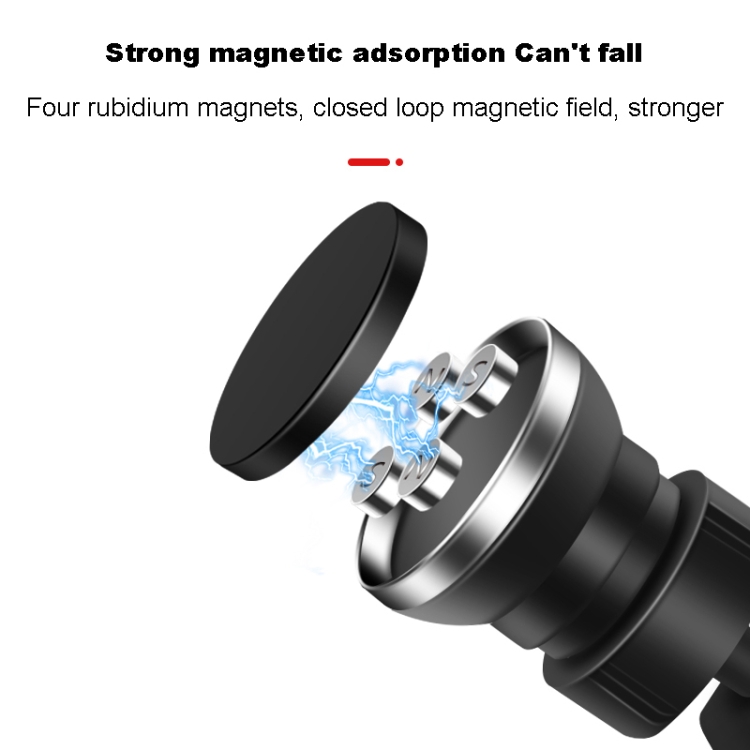 FLOVEME YXF223667 Air Outlet CD Port Magnetic Car Phone Holder(Black) - Image 2