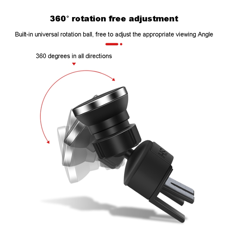 FLOVEME YXF223667 Air Outlet CD Port Magnetic Car Phone Holder(Black) - Image 3