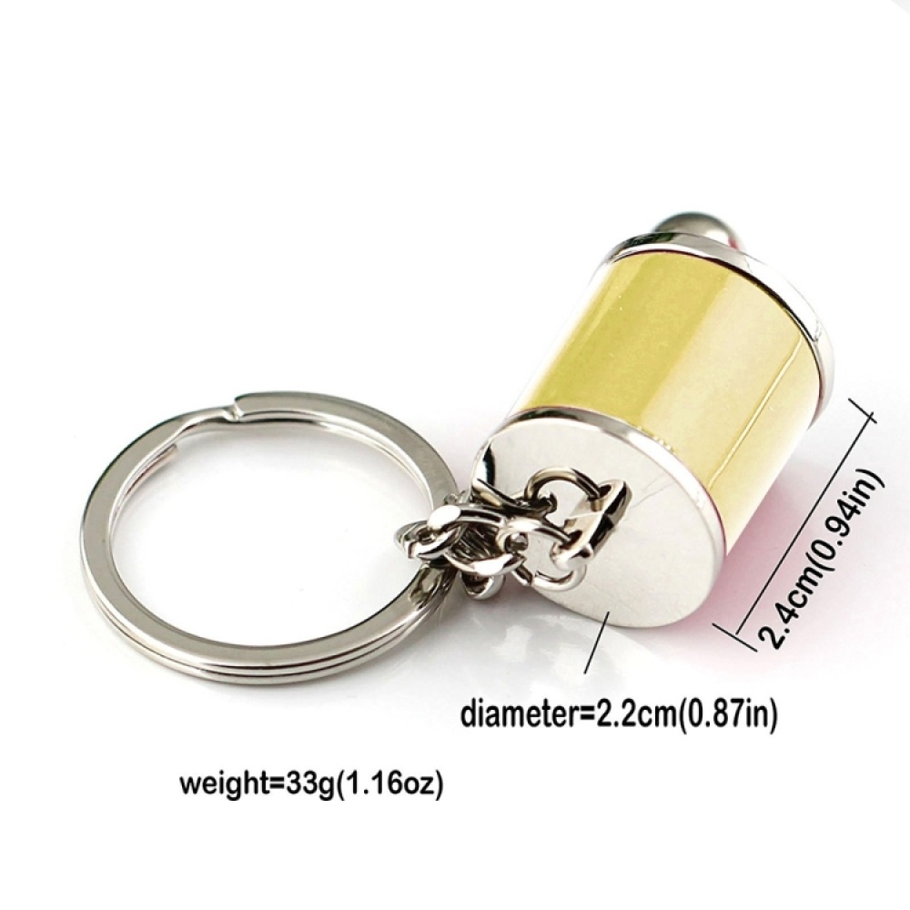 Six-speed Manual Shift Gear Keychain Key Ring Holder(Gold) - Image 2