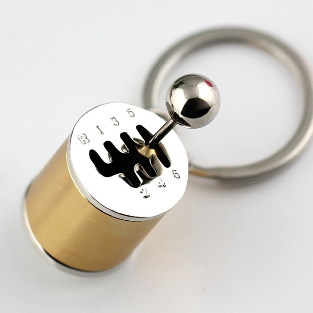 Six-speed Manual Shift Gear Keychain Key Ring Holder(Gold) - Image 3