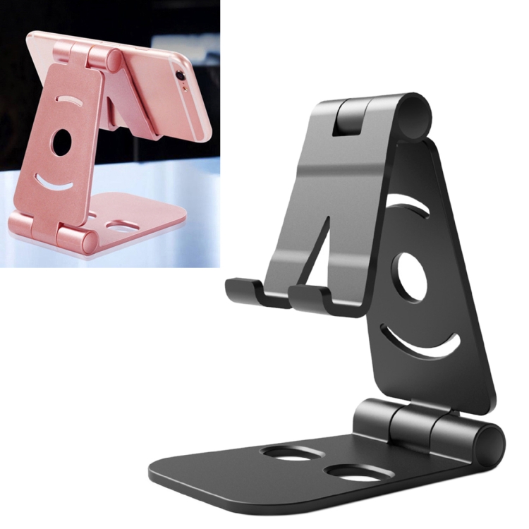 WQ-02 Foldable Creative Lazy Bracket Phone Holder (Black)