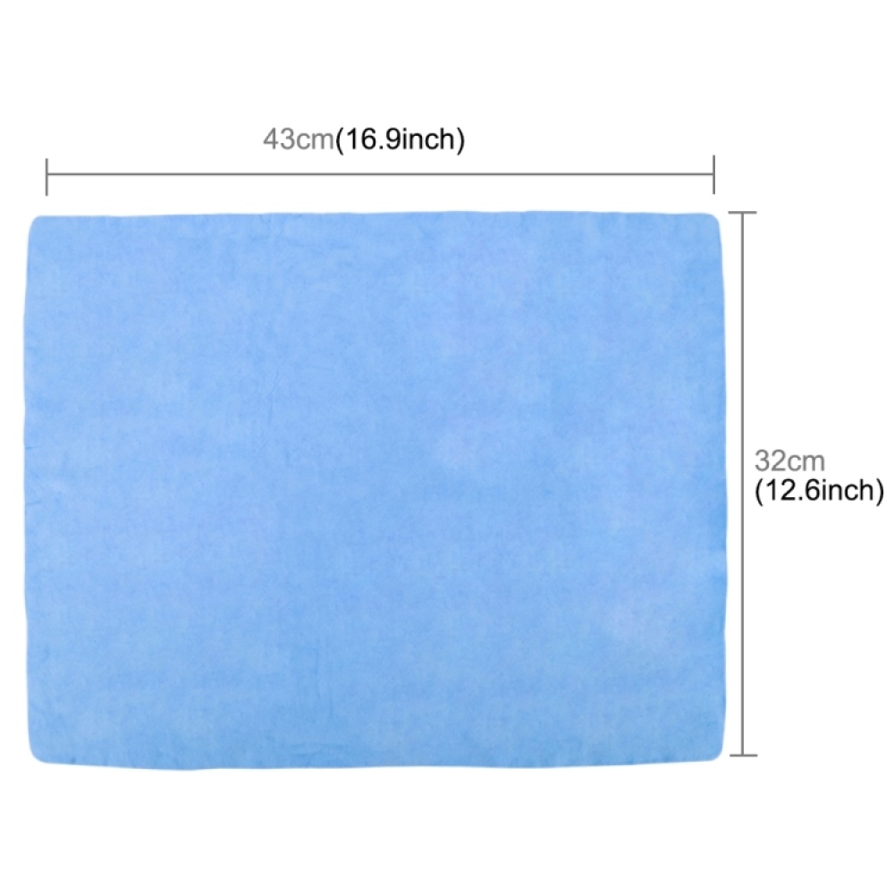 KANEED Synthetic Chamois Drying Towel Super Absorbent PVA Shammy Cloth for Fast Drying of Car, Size: 43 x 32 x 0.2cm(Blue) - Image 2