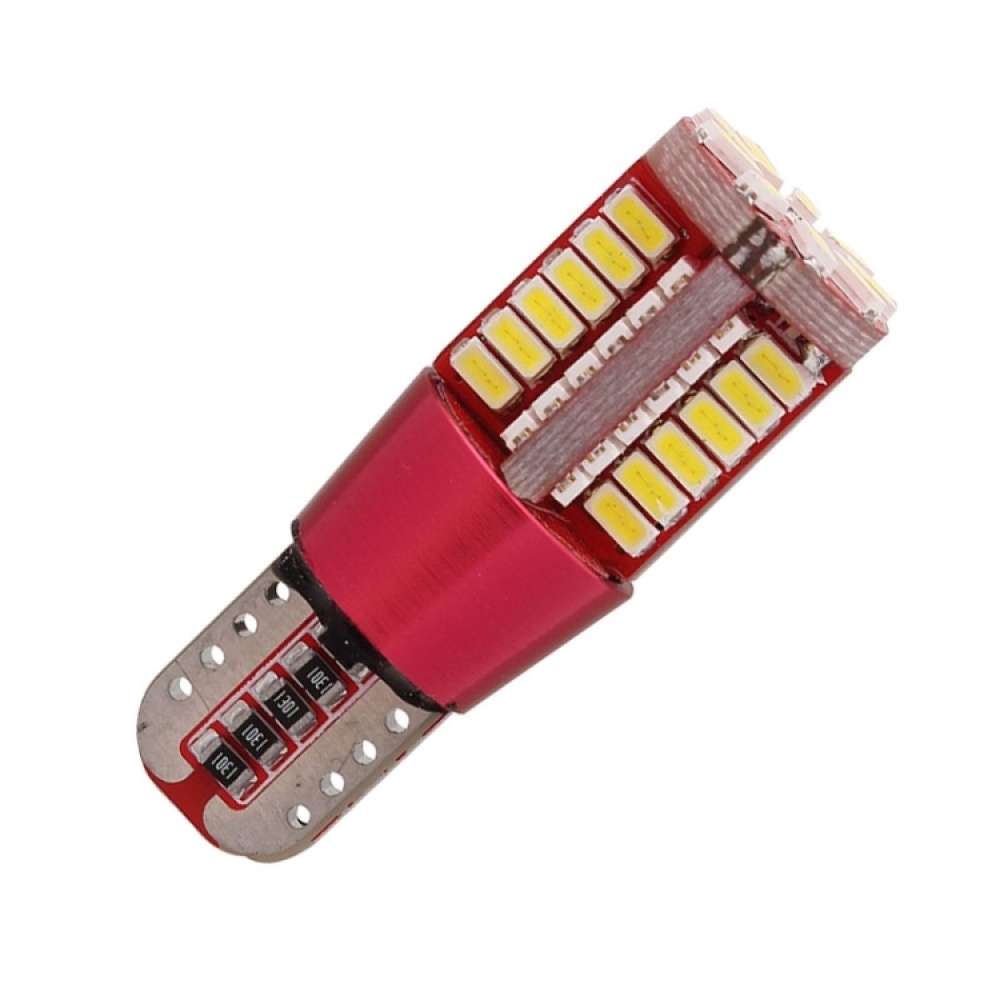 2 PCS T10 5W 285LM White Light 57 SMD 4014 LED Error-Free Canbus Car Clearance Lights Lamp, DC 12V - Image 2