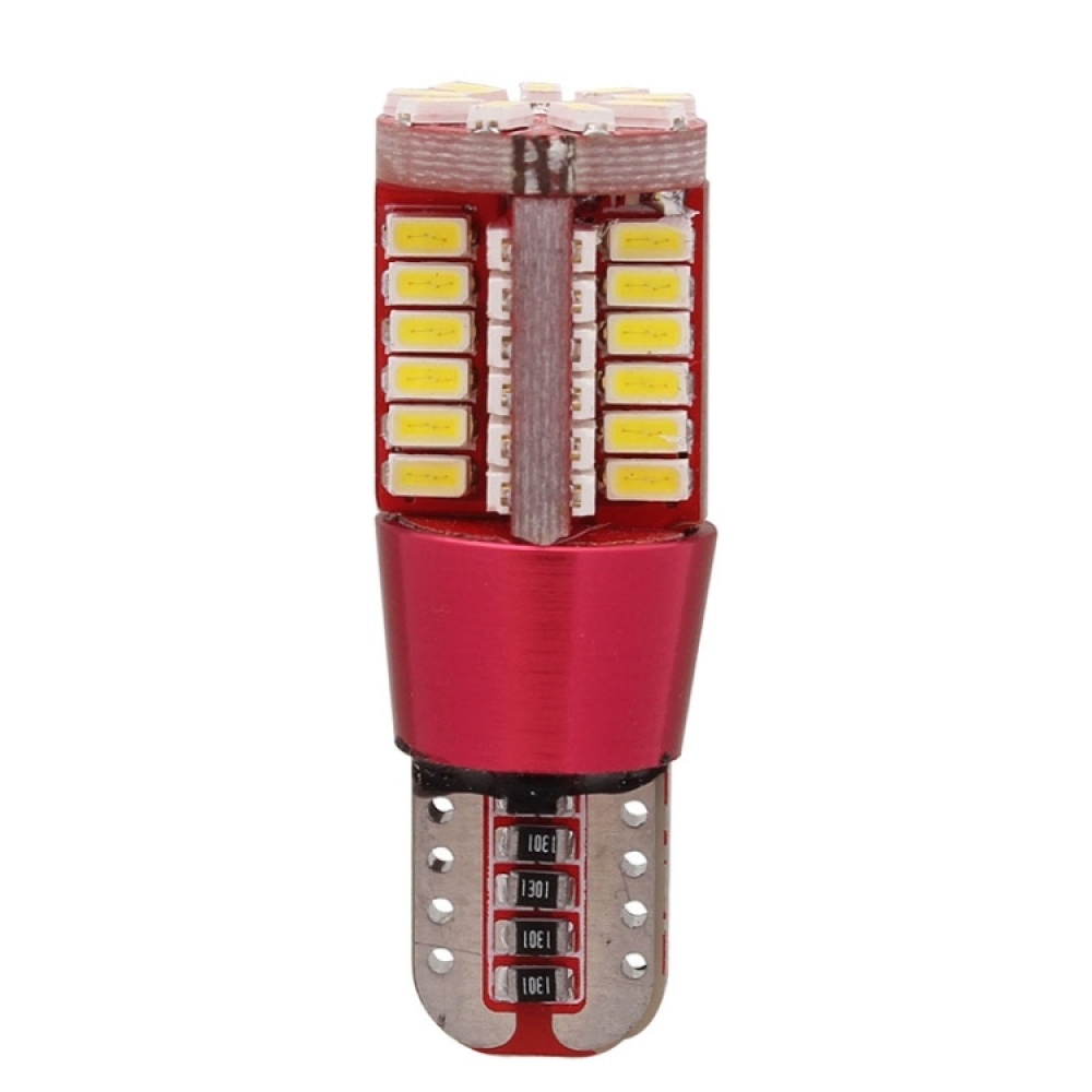 2 PCS T10 5W 285LM White Light 57 SMD 4014 LED Error-Free Canbus Car Clearance Lights Lamp, DC 12V - Image 3