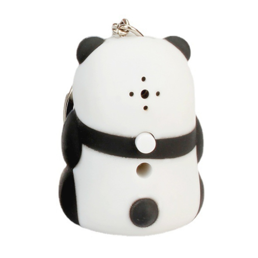 Panda Style Key Chain with Light & Sound Effects(Black) - Image 2