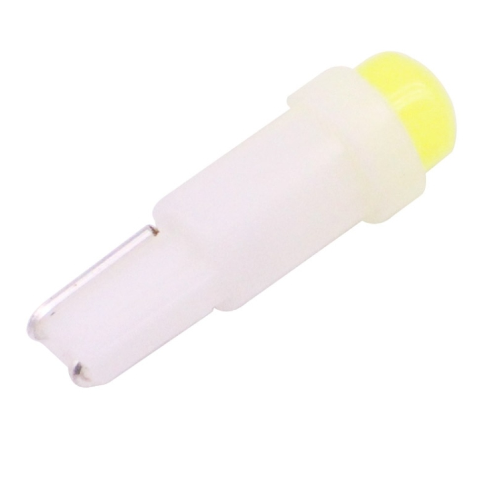 5 PCS T5 0.5W 20LM White Light 1 LED COB LED Instrument Light Bulb Dashboard Light for Vehicles, DC 12V(White) - Image 2