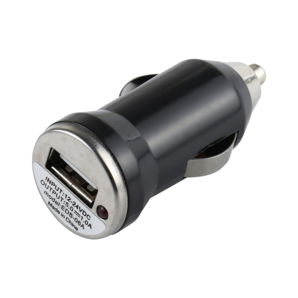 DC 5V / 1A USB Car Charger for Galaxy SIV / i9500 / SIII / i9300 / i8190 / S7562 / i8750 / i9220 / N7000 / i9100 / i9082 / BlackBerry Z10 / HTC X920e / Nokia / Other Mobile Phones(Black) - Image 2