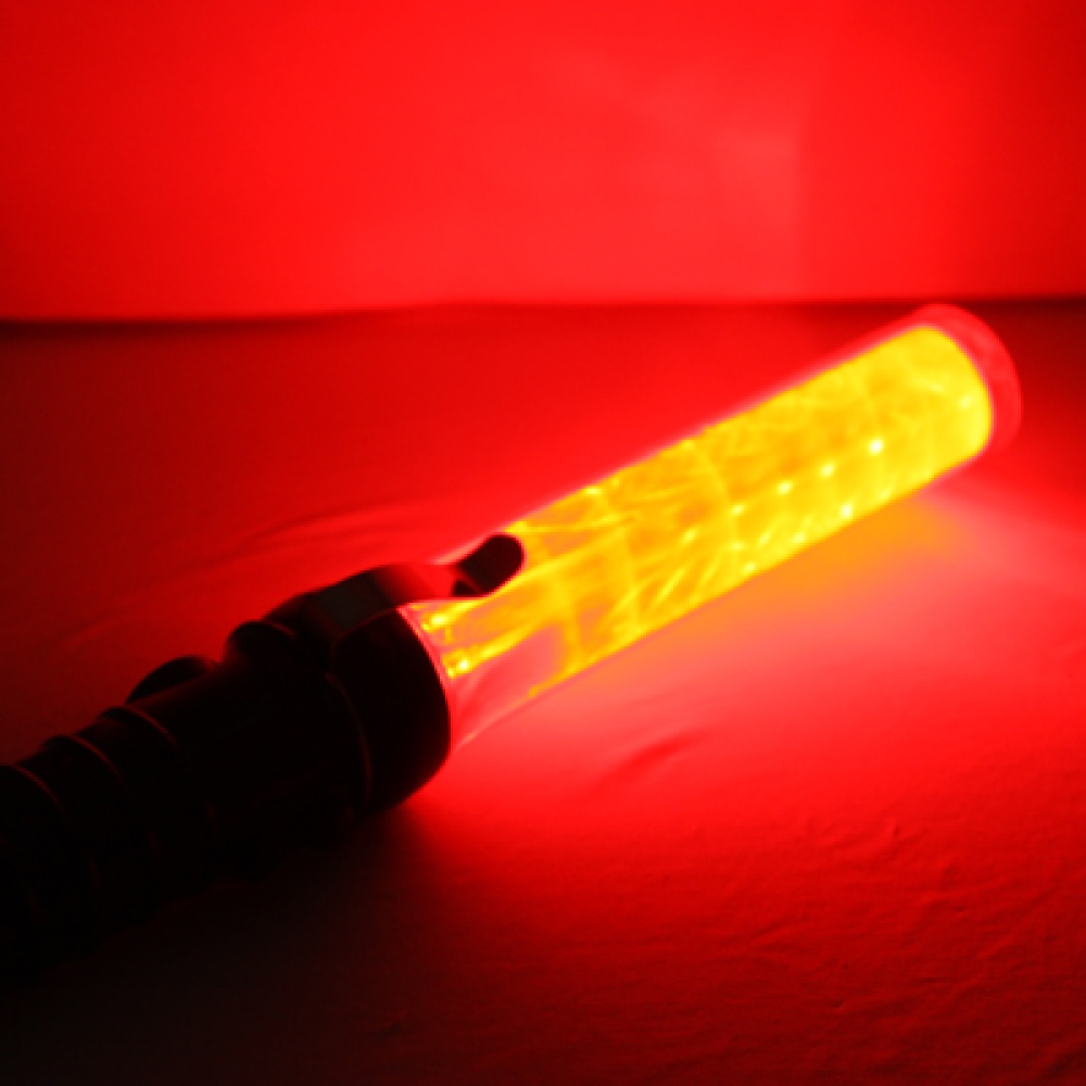 Safety Traffic 3-Mode Control Red LED Baton with Flashlight, Length: 29.5cm(Red) - Image 3