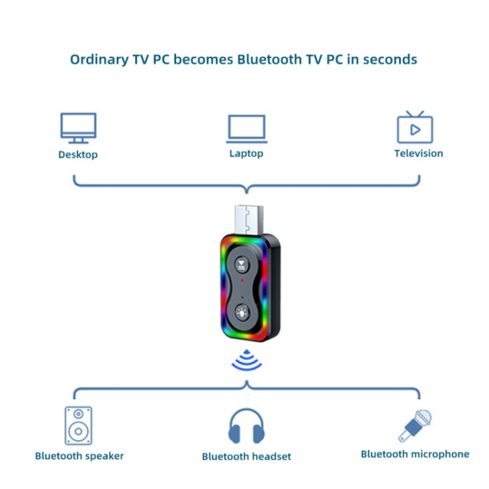 Q1 USB Bluetooth 5.3 Audio Receiver Transmitter Bluetooth Adapter - Image 3