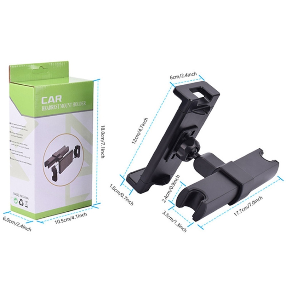 X004 Universal Rotational Adjustable Car Back Seat Mount Tablet Stand Phone Holder - Image 2