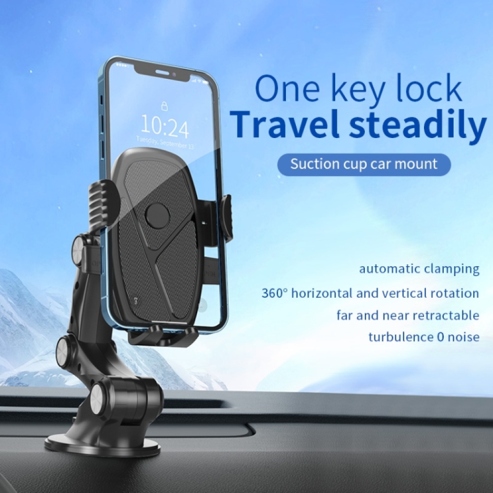 XZ3+JZ3 Suction Cup Type Car Holder Fixed Shockproof Mobile Phone Stand GPS Navigation Holder - Image 2