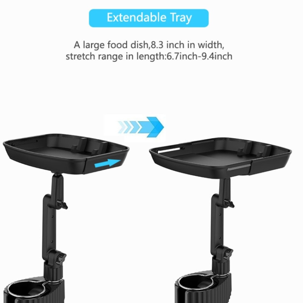 A01 Universal Adjustable Car Tray Portable Cup Holder Meal Tray Expanded Car Cup Holder - Image 2