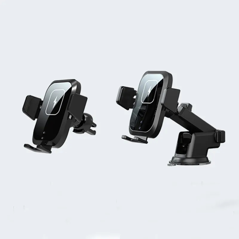 X11 Three Axle Linkage 15W Smart Touch Automatic Retractable Clip Fast Charging Wireless Car Chargers, Specification:Standard With Dashboard Bracket - Image 3