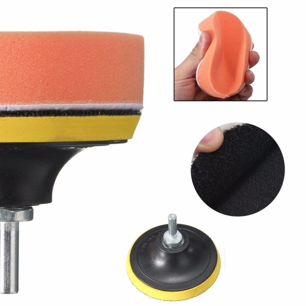 7 in 1 Buffing Pad Set Thread Auto Car Polishing Pad Kit for Car Polisher, Size:4 inch - Image 2