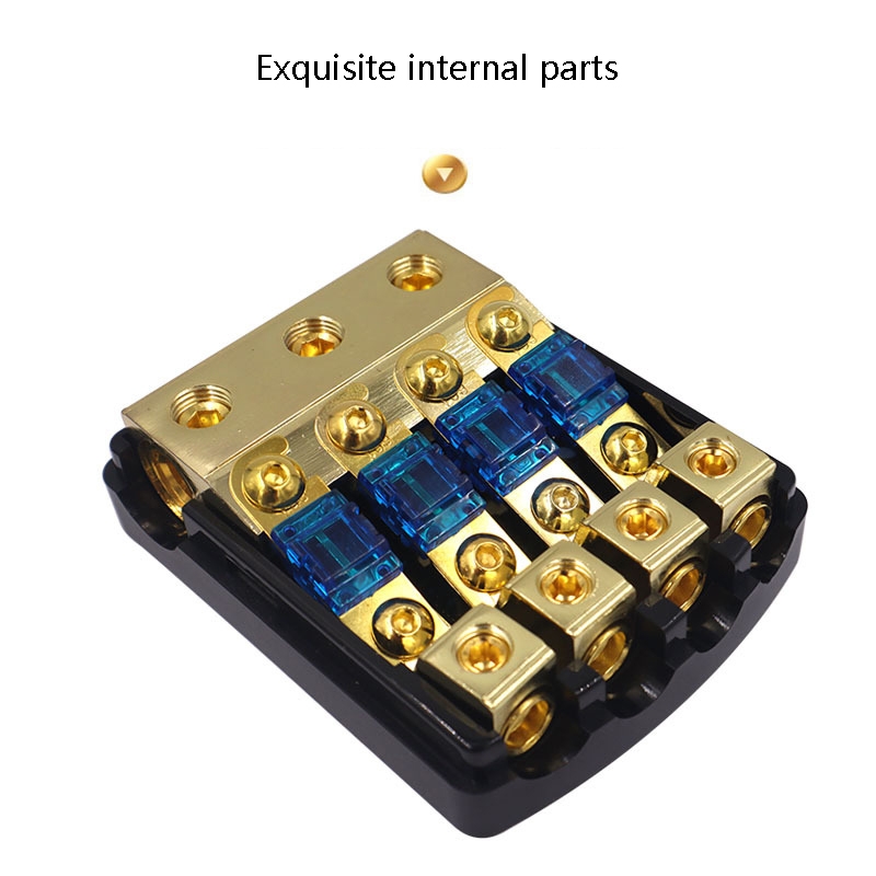 Car Audio Modification Fuse Holder Fuse Liner Fuse Splitter, Specification: 1 In 3 Out - Image 3