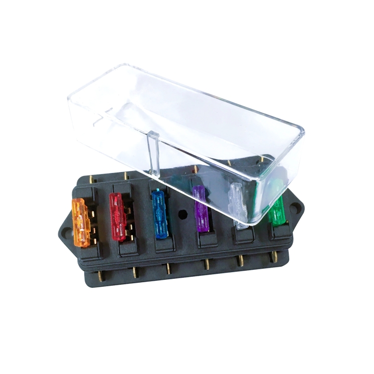 F458-Z Direct 6-Way Fuse Holder Car DC Modification Insurance Box - Image 2