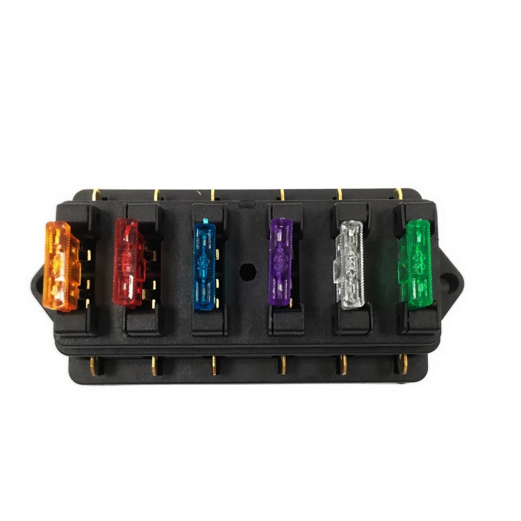 F458-Z Direct 6-Way Fuse Holder Car DC Modification Insurance Box - Image 3