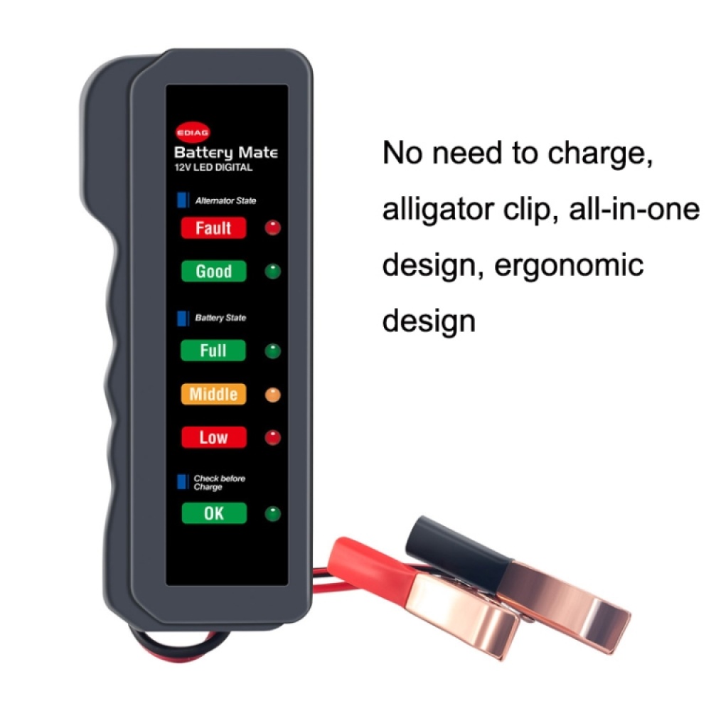 12V Automotive Battery Tester Fault Diagnosis Instrument - Image 2