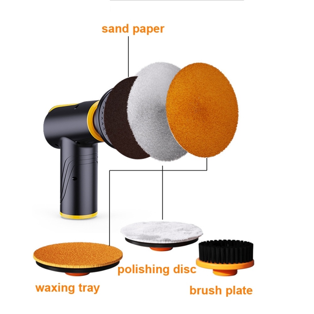 SUITU ST-6602 100W 1800RPM Wireless Car Waxing Machine Car Polishing Machine(Orange) - Image 2