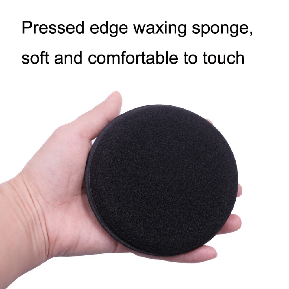 50 PCS Waxing Sponge Cars With Round Edge Car Washing Car Wax Maintenance Polished Sponge(Black) - Image 2