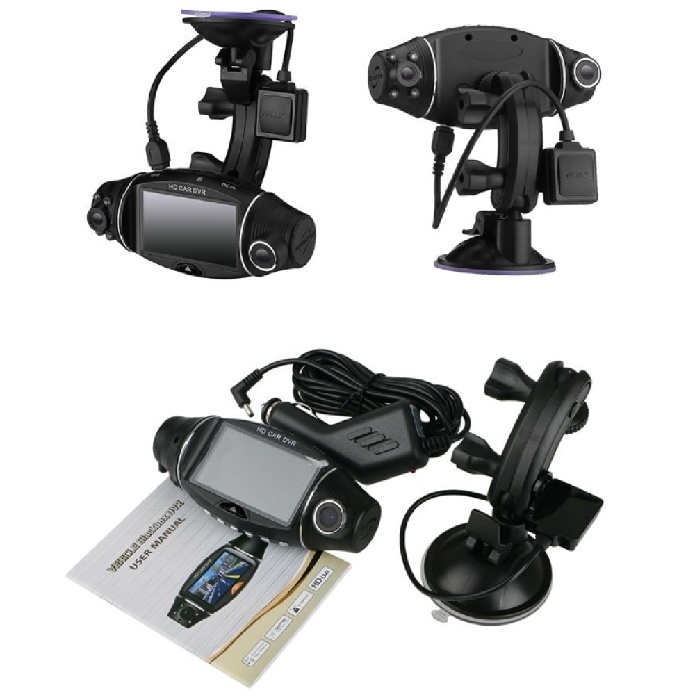 R310F Dual-lens 1080P Network Car Driving Recorder Auto Camera, Style: Without Card(Without GPS) - Image 2