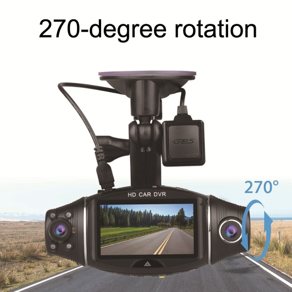 R310F Dual-lens 1080P Network Car Driving Recorder Auto Camera, Style: Without Card(Without GPS) - Image 3