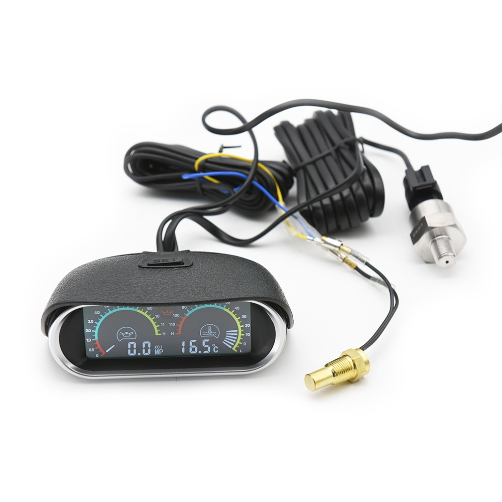 Agricultural Vehicle Car Modification Instrument, Style: Oil Meter (NPT1/4) With Voltage - Image 2