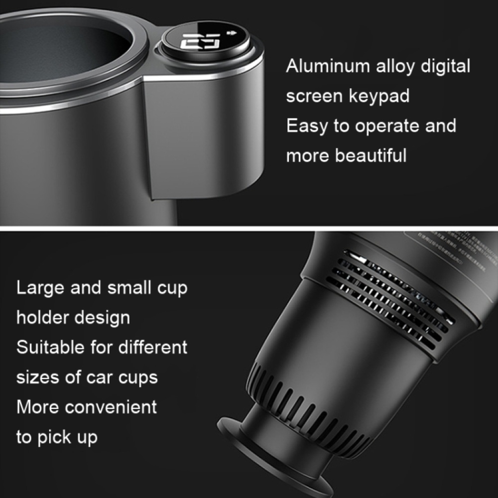 Car Digital Display Fast Cooling and Heating Cup, Style: Generation 1 Black - Image 2