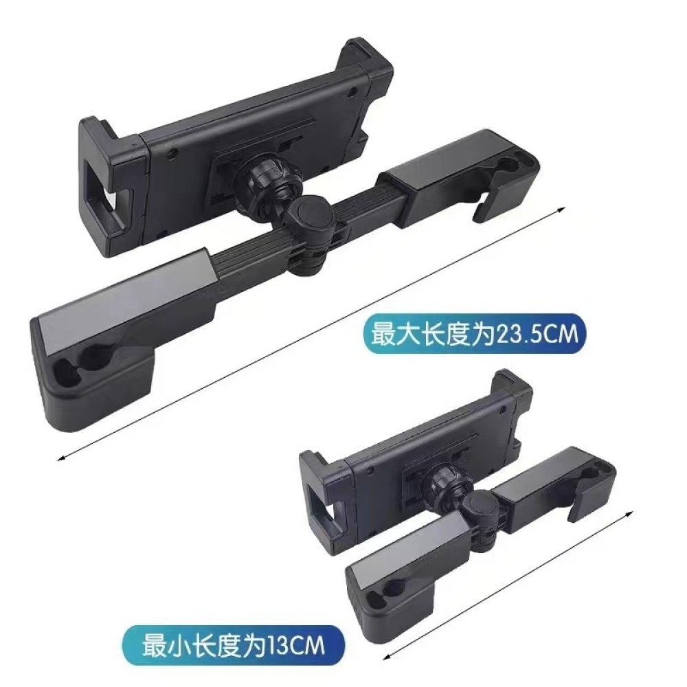 Car Rear Pillow Phone Tablet Bracket Rotatable Car Phone Holder(Black) - Image 2