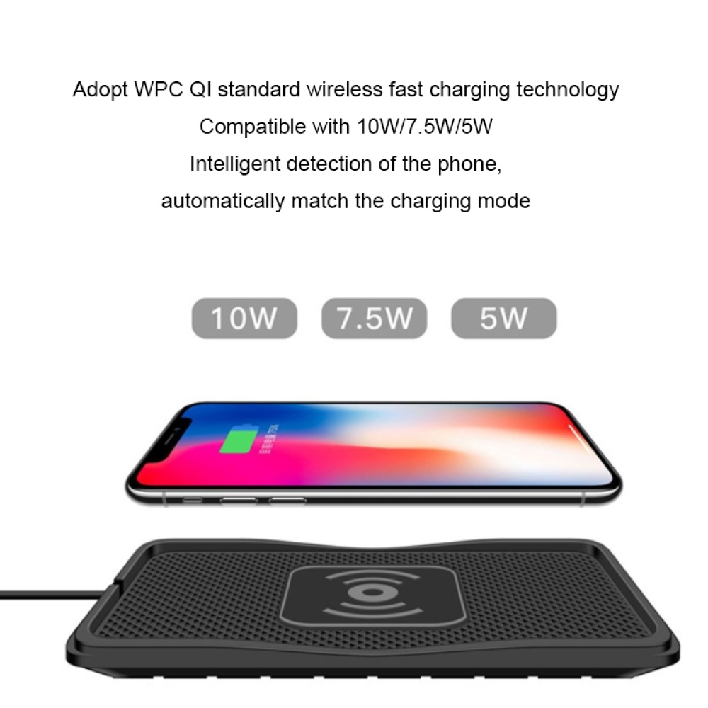 C3 15W Car QI Wireless Charger Launch Pad Anti-slip Mat(Type-C Interface) - Image 3