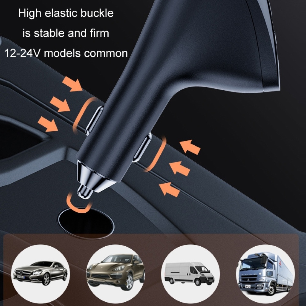 Car Charger Multifunctional Digital Display QC Charging Cigarette Lighter Adapter, Model: CCA Dual PD - Image 3