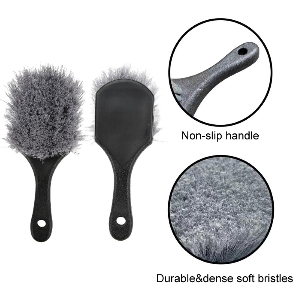 Multi-functional Wheel Washing Brush Carpet Cleaning Soft Brush, Color: Blue Gray - Image 3